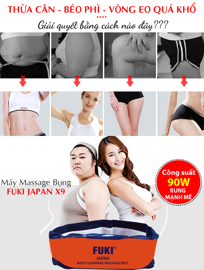 Máy Massage Bụng FUKI JAPAN X9 - 90W